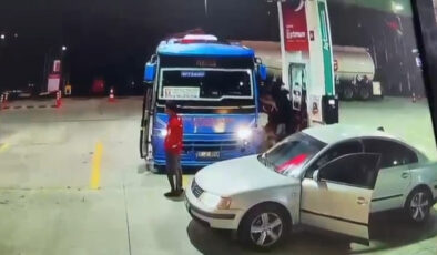 Adana’da şoförlerin güzergah hengamesi kamerada