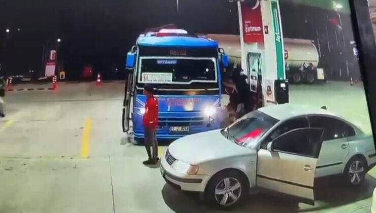 Adana’da şoförlerin güzergah hengamesi kamerada