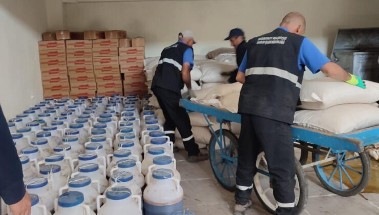 Ağrı’da bayram kontrolü: 8 tondan fazla pestil ele geçirildi