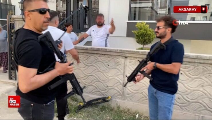 Aksaray’da kaza yeri savaş alanına döndü