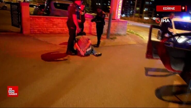 Alkollü şoförün kaçışı Edirne’de nefes kesti