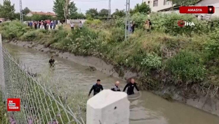 Amasya’da sulama kanalında kaybolan çocuktan acı haber