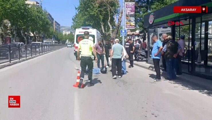 Amasya’da yayaya çarpan motosikletin şoförü yaralandı