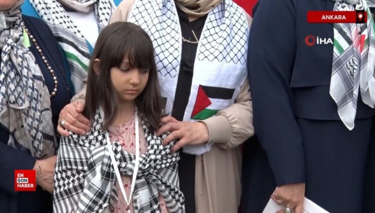 Ankara’da Gazzeli bayan ve çocuklar için yardım standı düzenlendi