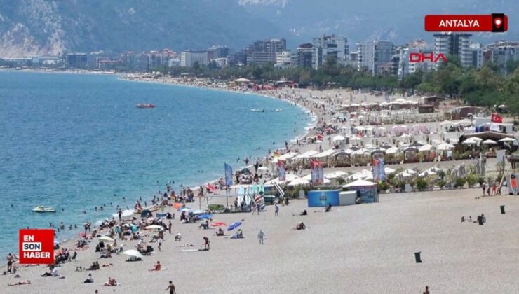Antalya kıyılarında yoğunluk