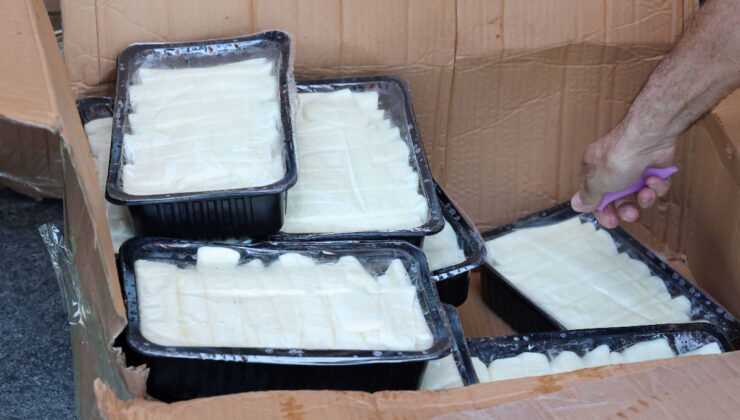 Antalya’da 700 kiloluk peynir skandalı