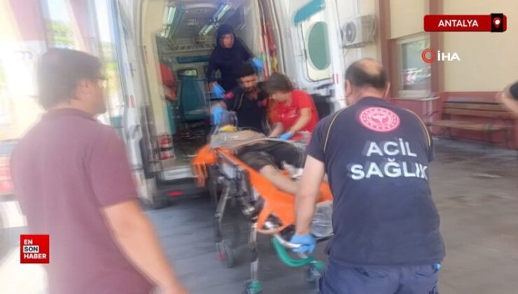 Antalya’da kanala düşen 13 yaşındaki çocuğu tüpçü kurtardı