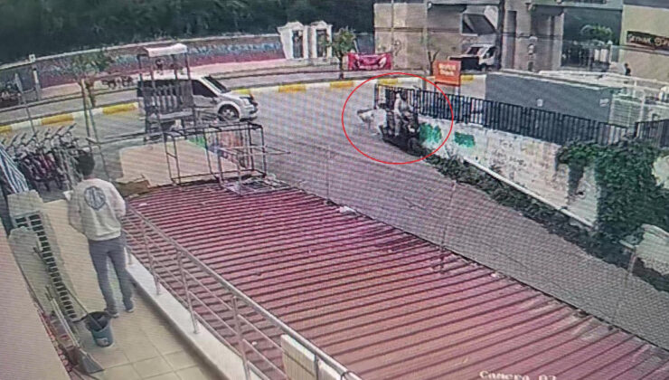 Antalya’da suratını alamayan motosiklet şoförü duvara çarptı