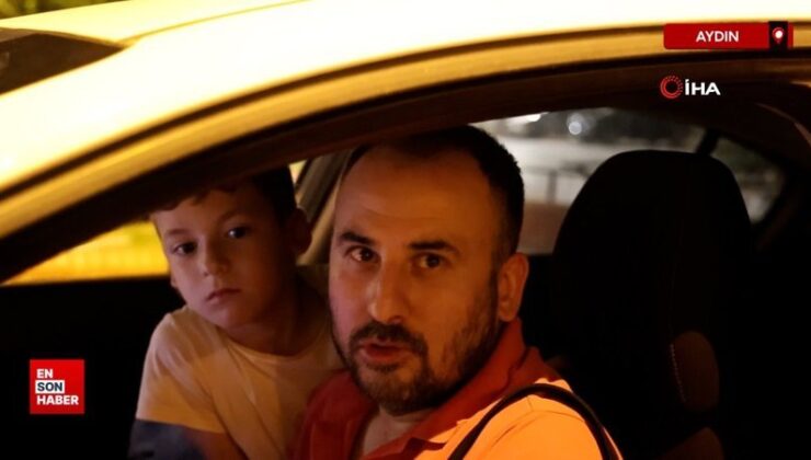 Aydın’da gece yaşanan zelzelenin akabinde sokaklar