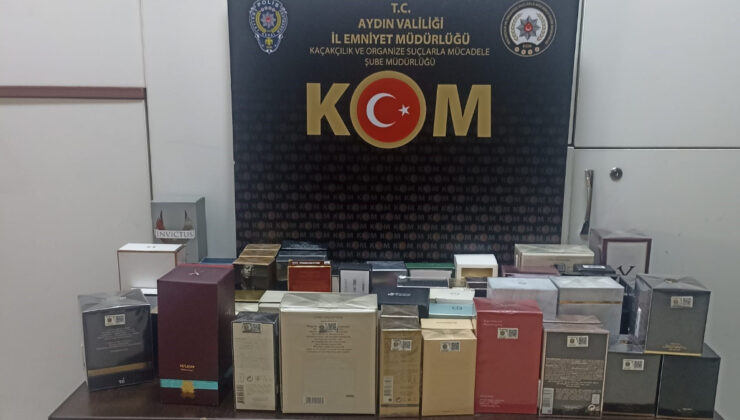 Aydın’da kaçak parfüm operasyonu