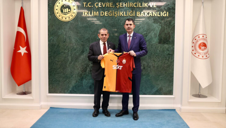 Bakan Murat Kurum, Galatasaray Lideri Dursun Özbek’i kutladı