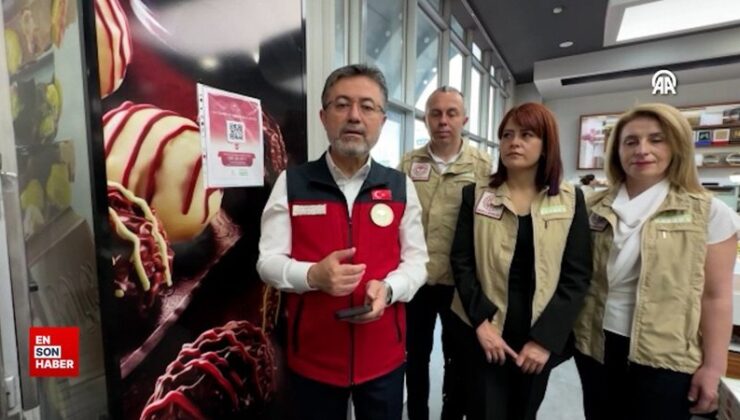 Bakan Yumaklı, Bakanlık ekiplerinin besin kontrolüne eşlik etti
