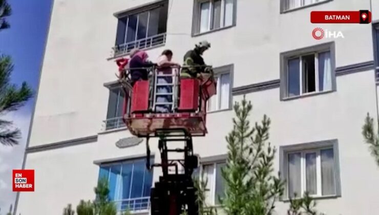 Batman’da çocukları tarafından rehin alınan anne, baba ve kızları kurtarıldı