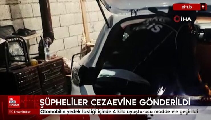 Bitlis’te arabanın yedek lastiği içinde 4 kilo uyuşturucu husus ele geçirildi