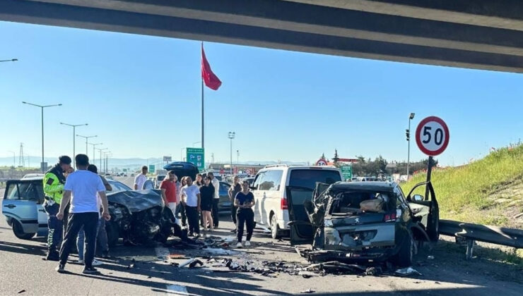 Bolu’da 4 arabalı kaza: 1 meyyit 6 yaralı