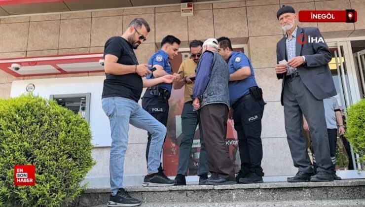 Bursa’da 65 yaşındaki adamı dolandırılmaktan polis kurtardı