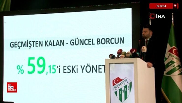 Bursaspor’un şimdiki borcu açıklandı