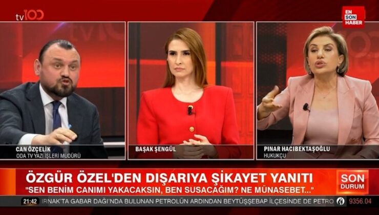 Canlı yayında hararetli anlar