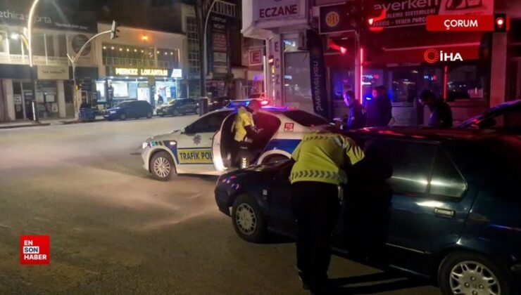 Çorum Alaca’da asayiş ve trafik kontrolü: 86 bin TL ceza