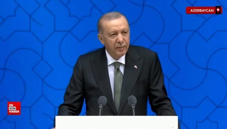 Cumhurbaşkanı Erdoğan Azerbaycan’da şiir okudu