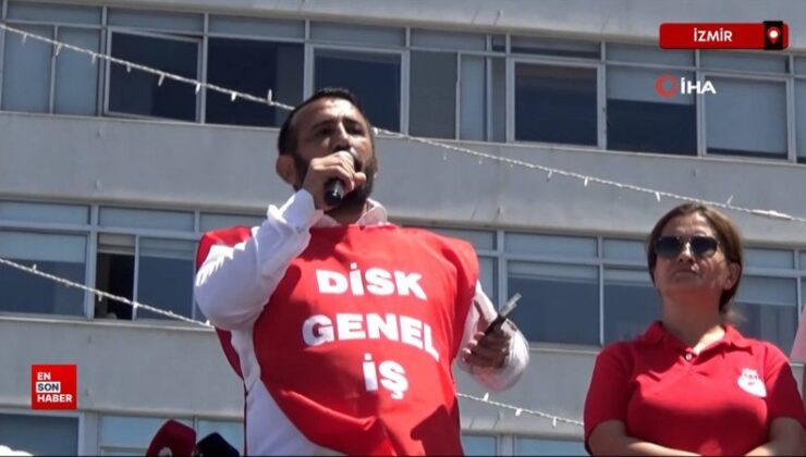 DİSK Şube Başkanı Gül’den Başkan Tugay’a çöp göndermesi