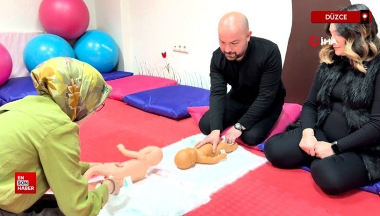 Düzce’de hamile okullarına ilgi artıyor: anne ve baba adayları birlikte eğitim alıyor