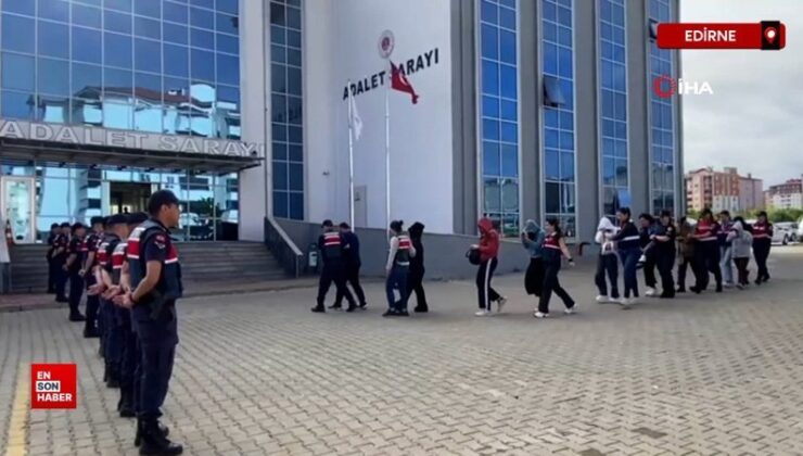 Edirne’de fuhuş operasyonunda 12 bayan kurtarıldı, 10 kuşkulu gözaltında
