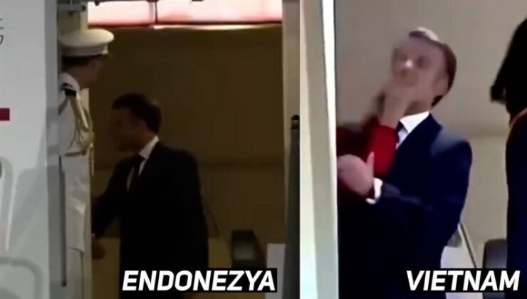 Emmanuel Macron ve eşi kol kola poz verdi