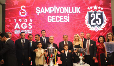 Galatasaray, 25. şampiyonluğunu Ankara’da kutladı