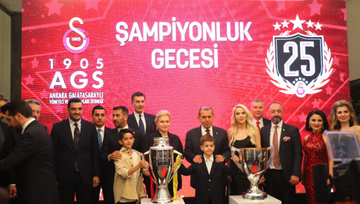 Galatasaray, 25. şampiyonluğunu Ankara’da kutladı