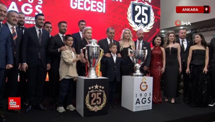 Galatasaray’ın 25. şampiyonluğu Ankara’da kutlandı