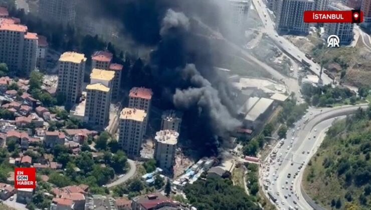 Gaziosmanpaşa’da emekçi konteynerlerinde çıkan yangın söndürüldü