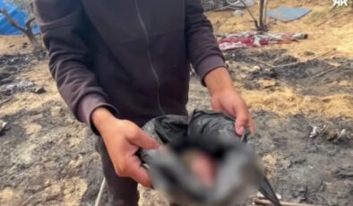 Gazze’de bir bayan karnındaki bebek ile ömürden koparıldı