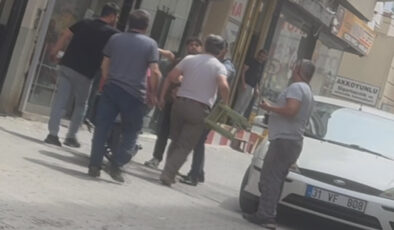 Hatay’da tabureli arbede kamerada