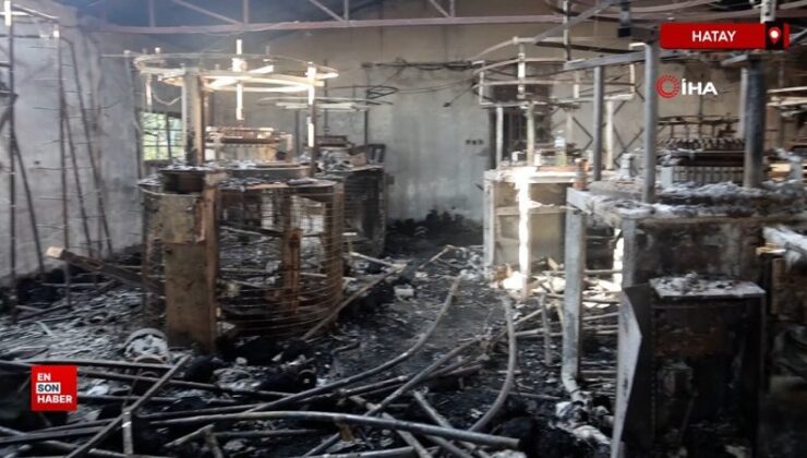 Hatay’da yangın depremzede esnafı vurdu: 10 milyon TL’lik ziyan