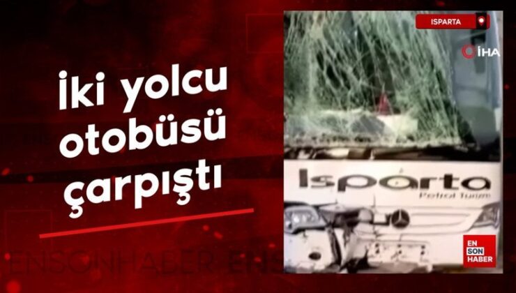 Isparta’da iki yolcu otobüsü çarpıştı