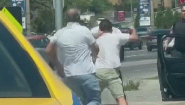 İstanbul Ataşehir’de şoförler birbirine girdi