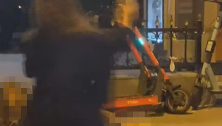 İstanbul’da bayanların yumruklu arbedesi kamerada