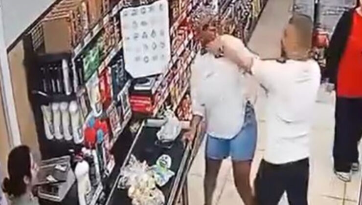 İstanbul’da bir adam, kasa sırasında tartıştığı bayana saldırdı