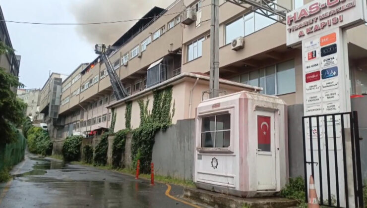 İstanbul’da dokumacılık firmasında yangın