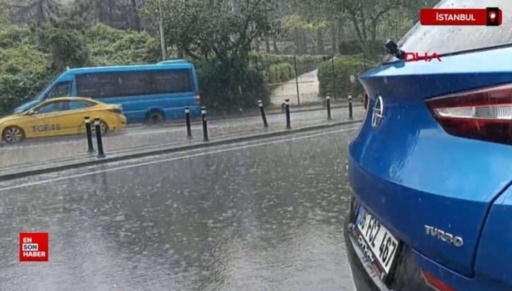 İstanbul’da dolu yağışı tesirli oluyor