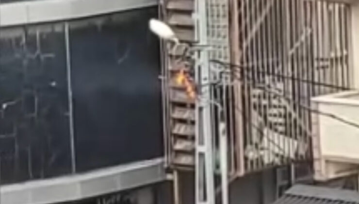 İstanbul’da elektrik telleri bomba üzere patladı