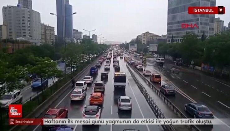 İstanbul’da haftanın birinci günü ağır trafik