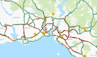 İstanbul’da haftanın birinci günü trafik yoğunluğu