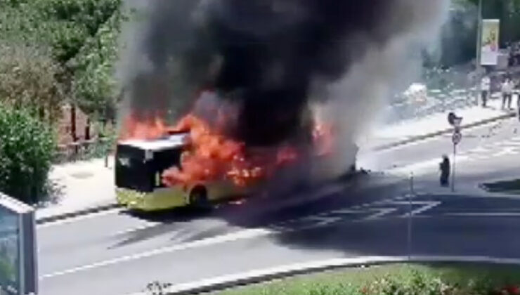 İstanbul’da İETT otobüsünde yangın çıktı