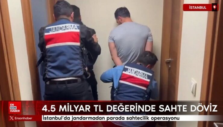 İstanbul’da jandarmadan parada sahtecilik operasyonu