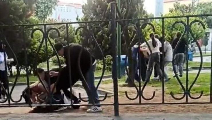 İstanbul’da küçük çocukların şiddetli hengamesi