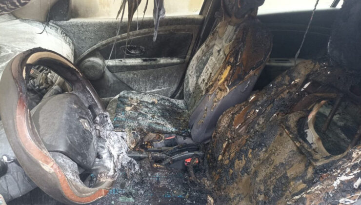 İstanbul’da tehdit etti, arabasını yaktı