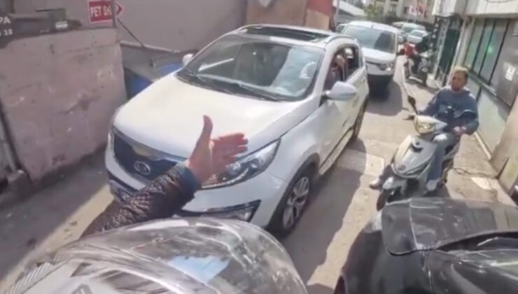 İstanbul’da zıt istikamete giren şoför güç anlar yaşattı