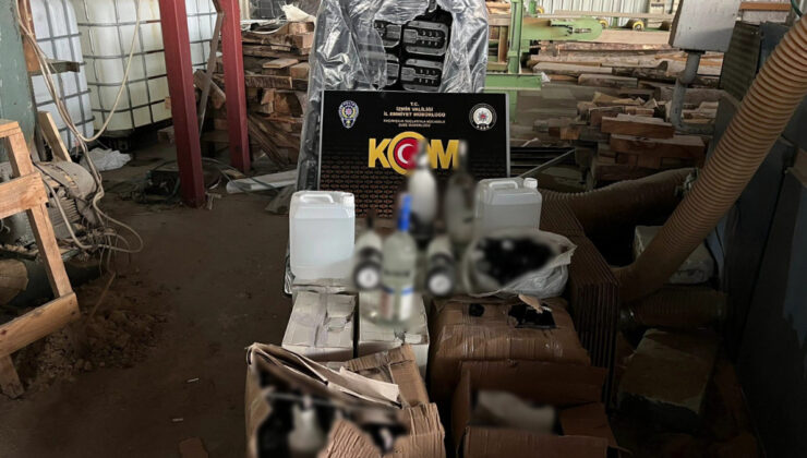 İzmir’de 6 milyonluk uydurma içki operasyonu